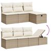 vidaXL Garden Sofa Set Beige