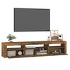 vidaXL TV Cabinet Smoked Oak Engineered Wood TV Cabinet Rectangular