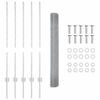 vidaXL Fence and Post Silver 3.28 x 32.81 ft Steel