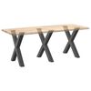 vidaXL Dining Table Leg Set of 3 Anthracite Powder-coated steel 27.6x