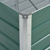 vidaXL Raised Bed Green Galvanized Steel 94.5 x 31.5 x 17.7 in Planters