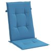 vidaXL Highback Chair Cushion Set of 6 Melange Blue 100% polyester