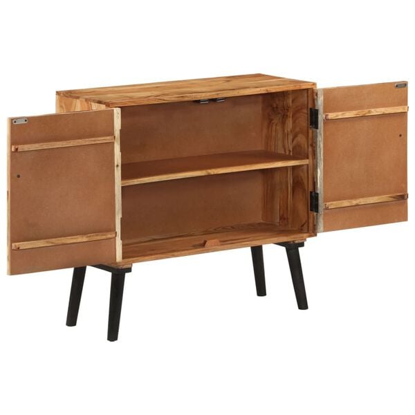 vidaXL Sideboard Natural wood with brown and golden streaks Solid mango wood