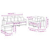 vidaXL Sofa Set Light Gray