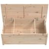 vidaXL Storage Box Natural Pine Solid pinewood Medium Storage Box