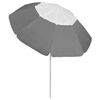 vidaXL Beach Parasol Anthracite Polyester Large Adjustable