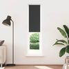 vidaXL Roller Blind Black 100% Polyester, Aluminum 19.7 x 90.6 in