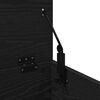 vidaXL Storage Box Black Oak 11.81 x 13.78 x 13.78 in Engineered Wood