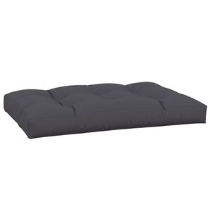 vidaXL Pallet Cushion Anthracite Polyester 47.2 x 31.5 x 4.7 in