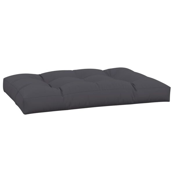 vidaXL Pallet Cushion Anthracite Polyester 47.2 x 31.5 x 4.7 in