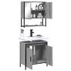 vidaXL Bathroom Furniture Set Grey sonoma