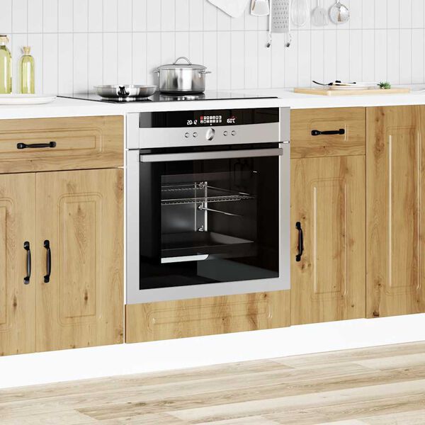 vidaXL Oven Cabinet Artisan Oak Engineered Wood Compact Oven Cabinet