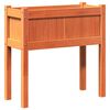 vidaXL Garden Planter Set of 2 Wax Brown Solid pine wood Medium