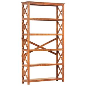 vidaXL Bookshelf Honey Solid Acacia wood Large Bookshelf Rectangular
