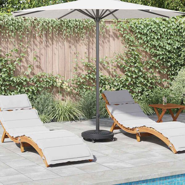 vidaXL Parasol Base Black Ø38-48 mm Polyethylene, concrete, and iron