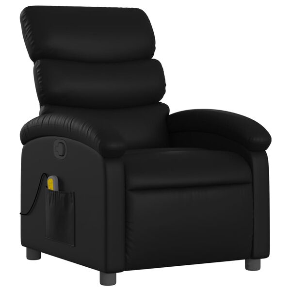 vidaXL Massage Recliner Chair Black