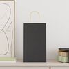 vidaXL Paper Bags 250 pcs with Handles Black 21x11x36 cm