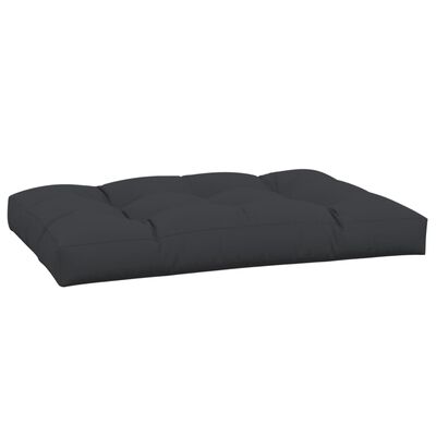 vidaXL Pallet Cushion Black 47.2"x31.5"x4.7" Fabric