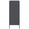 vidaXL Highboard Anthracite Cold-rolled steel Medium Adjustable Feet