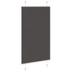 vidaXL Pleated Blind Black 100% Polyester 27.6x39.4 in
