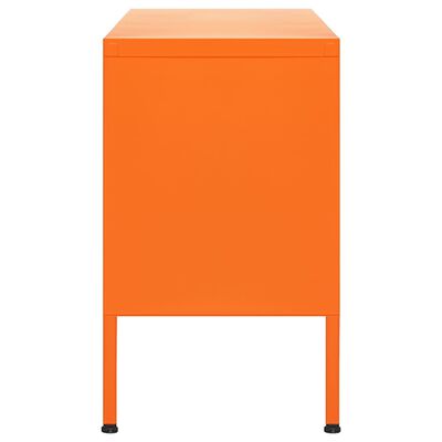vidaXL TV Cabinet Orange 41.3"x13.8"x19.7" Steel