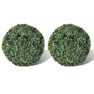 vidaXL Artificial Plant Set of 2 Mixed green PVC Medium