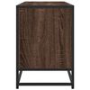 vidaXL TV Cabinet Brown Oak Engineered Wood, Metal Medium TV Cabinet