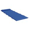 vidaXL Sun Lounger Cushion Royal Blue 70.9x23.6x1.6" Oxford Fabric