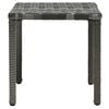 vidaXL Sun Lounger Anthracite PE Rattan Extra Long