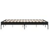 vidaXL Bed Frame Black Engineered wood, Metal Small Double Durable