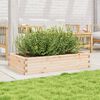 vidaXL Garden Planter Natural wood Solid pine wood Large