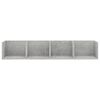 vidaXL Wall Shelf Concrete gray Engineered wood 39.4x7.1x7.1 in