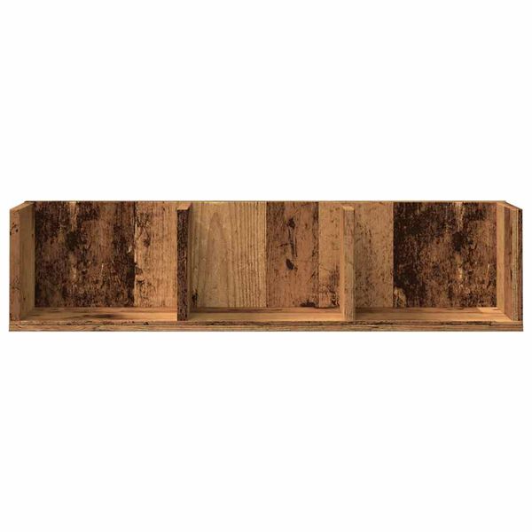 vidaXL Wall Shelf Old Wood Engineered Wood Compact Wall Mounting