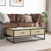vidaXL Coffee Table Sonoma oak Engineered wood, metal