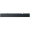 vidaXL Floating Shelf Set of 2 Black Tempered safety glass 31.5 x 3.9 in