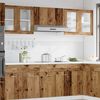 vidaXL Kitchen Wall Cabinet Old wood Engineered wood, glass Medium