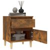 vidaXL Bedside Cabinet Set of 2 Smoked oak