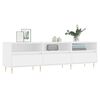 vidaXL TV Cabinet White Engineered wood, iron TV Cabinet Rectangular