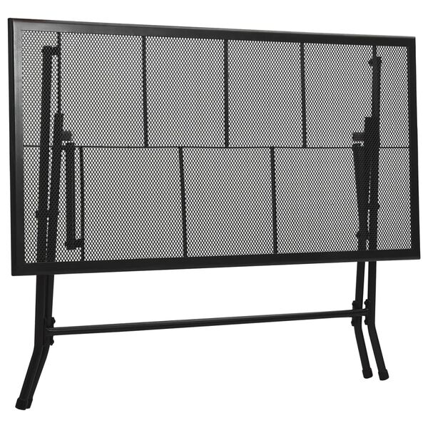 vidaXL 7 Piece Patio Dining Set Steel Anthracite