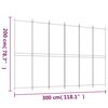 vidaXL 6-Panel Room Divider Black 118.1"x78.7" Fabric