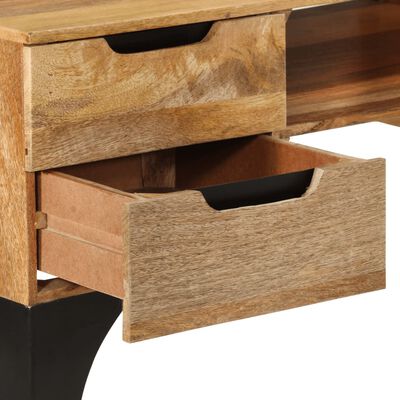 vidaXL Desk 43.3"x19.7"x29.9" Solid Mango Wood