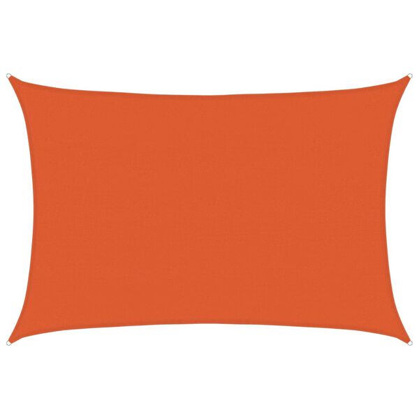 vidaXL Sunshade Sail 1.75 oz/ft&sup2; Rectangular Orange 16.4x23.0' HDPE