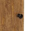 vidaXL Bathroom Wall Cabinet Honey brown and black