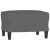 vidaXL Sofa Set Dark Grey Polyester, Metal, Textilene, Plywood Large