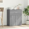 vidaXL Sideboard Gray Sonoma 23.6"x12.2"x27.6" Engineered Wood