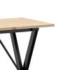 vidaXL Dining Table Natural wood and black