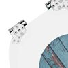 vidaXL WC Toilet Seats 2 pcs with Soft Close Lids MDF Old Wood Design (2x143931)