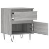 vidaXL Bedside Cabinet Set of 2 Grey Sonoma Engineered wood Medium