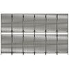 vidaXL Room Divider 6 Panels Gray Poly Rattan