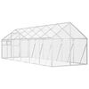 vidaXL Aviary Silver Aluminum, galvanized welded wire mesh Large Durable